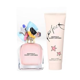 Marc Jacobs Perfect 2 Pcs Set For Women: 3.4 Eau De Parfum Spray + 2.5 Body Lotion