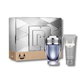 Paco Rabanne Invictus 2 Pcs Set For Men: 1.7 Eau De Toilette Spray + 3.4 All Over Shampoo