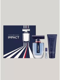 Tommy Hilfiger Impact 3 Pcs Set For Men: 3.4 Eau De Toilette Spray + 0.14 Eau De Toilette Spray + 3.4 Shampoo