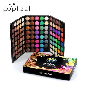 POPFEEL Mini Eyeshadow Palette - Professional Travel Portable Eye Shadow Combination Set with 3-in-1 Multicolor Eyeshadow