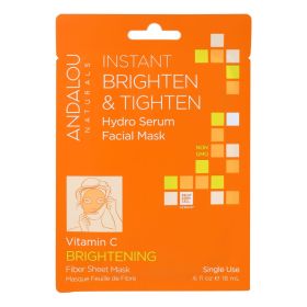 Andalou Naturals Instant Brighten & Tighten Facial Mask - Vitamin C - Case Of 6 - 0.6 Fl Oz