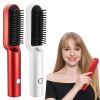 Negative Ionic Hair Straightener Comb Hair Straightener Comb And Curler 2 In 1 Anti Scald With LED Screen