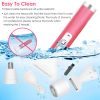 5 In 1 Lady Electric Razor Painless Hair Removal Eyebrow Nose Cordless Shaver Set Rechargeable Hair Exfoliation For Bikini Line Arm Leg