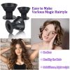 40pcs Magic Silicone Hair Rollers Heatless Curling Rod Headband DIY Hair Styles S L Random Color