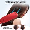 Negative Ionic Hair Straightener Comb Hair Straightener Comb And Curler 2 In 1 Anti Scald With LED Screen