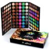 POPFEEL Mini Eyeshadow Palette - Professional Travel Portable Eye Shadow Combination Set with 3-in-1 Multicolor Eyeshadow