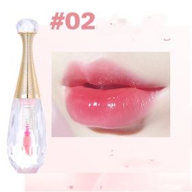 Crystal Clear Color Changing Lip Lacquer Nourishing Moisturizing Temperature Change Lipstick (Option: 02 Dream Pink)