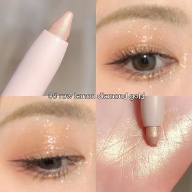 Crouching Silkworm Eyeliner Pen Makeup Brightening (Option: 05 Diamond In The Debris Gold)