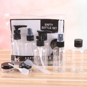 Travel Mini Makeup Cosmetic Face Cream Pot Bottles Plastic Transparent Empty Make Up Container Bottle Travel Accessories (Color: 1685)