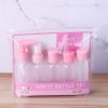 Travel Mini Makeup Cosmetic Face Cream Pot Bottles Plastic Transparent Empty Make Up Container Bottle Travel Accessories