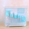 Travel Mini Makeup Cosmetic Face Cream Pot Bottles Plastic Transparent Empty Make Up Container Bottle Travel Accessories