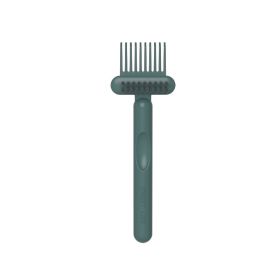 1Pc PP Plastic Comb Cleaner 2 In 1 Delicate Cleaning Reusable Hair Brush Comb Cleaner Tools Professional Salon Hairdressing Tool (Color: Green)