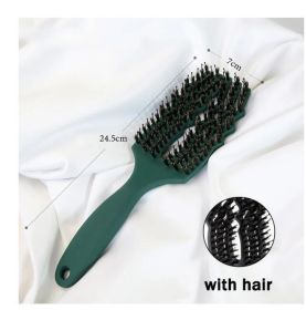 Nieuwe Haar Kam Detangling Hair Borstel Thuis Ontwarren Luizen Massage Kam Vrouwen Professionele Kapsalon (Color: Green)