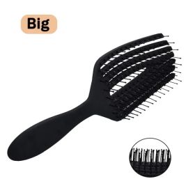 Nieuwe Haar Kam Detangling Hair Borstel Thuis Ontwarren Luizen Massage Kam Vrouwen Professionele Kapsalon (Color: Black)