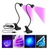 USB Desktop Mini Nail Lamp Portable Clip-On Flexible Bright Led UV Lamp Adjustable Glue Dryer Machine for Drying Polish