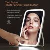 Portable LED Makeup Mirror with Touch Screen Dimming and 3 Levels of Light - Perfect for Travel and Gifting